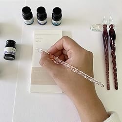 Joi-Fun Glass Dip Pen and Ink Set, Glass