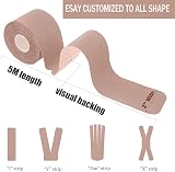 ANAMPION Kinesiology Tape Precut 3 Rolls 60 Strips 5m Waterproof Flesh view 3