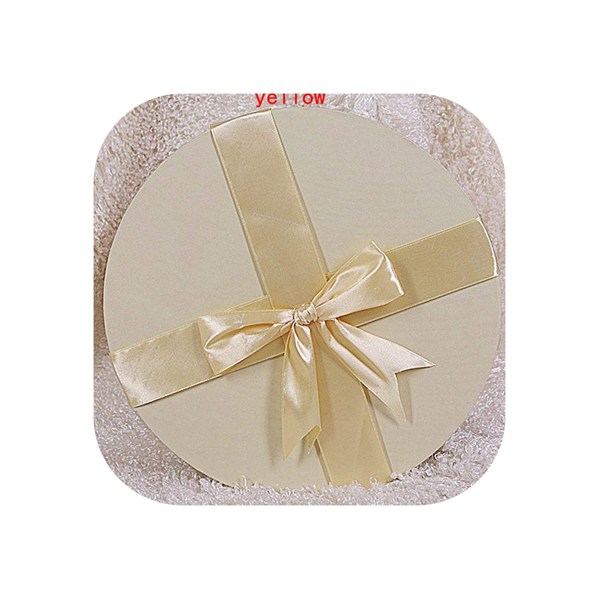 Pursuit Of Self Diy Gift Box 25x15cm Pure Color Round Paper