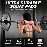KK Barbell Squat Pad Extra Thick NBR Foam Red Non-Slip Hip Thrust Pad view 3