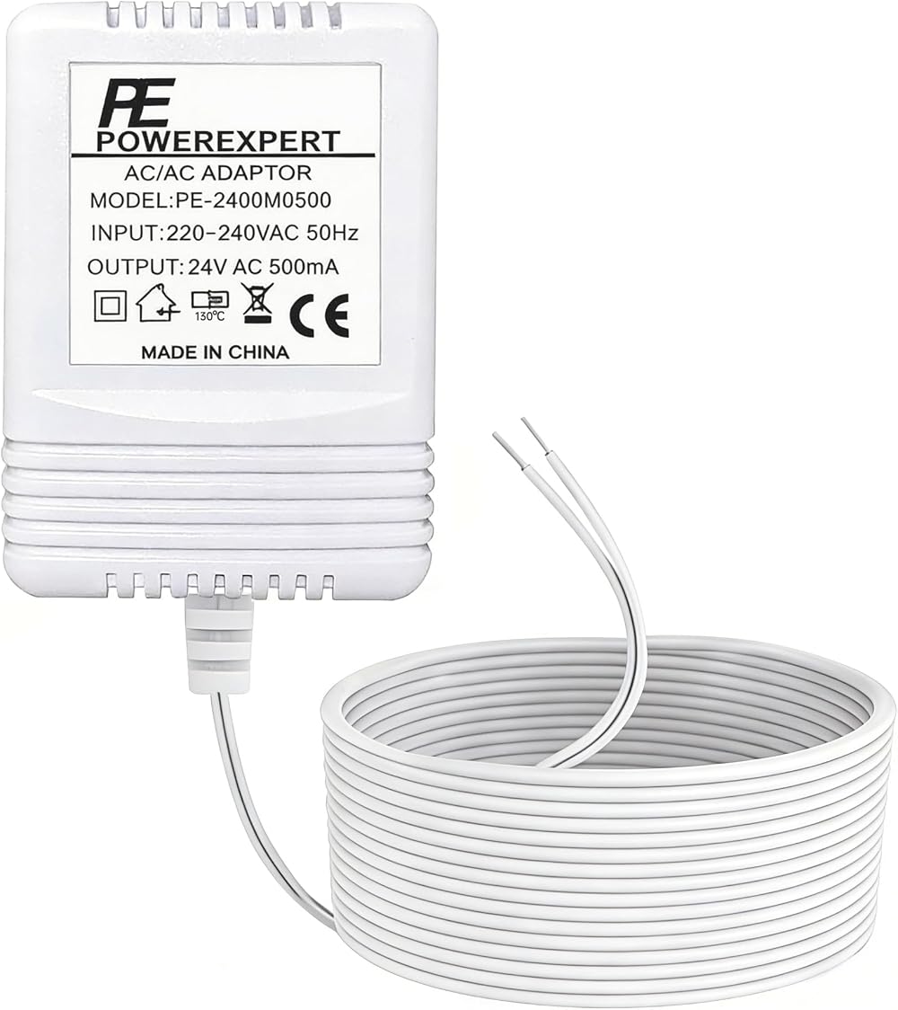 LIANSUM 24V 500mA C Wire Adapter for Smart Thermostats Doorbells Nest Ring