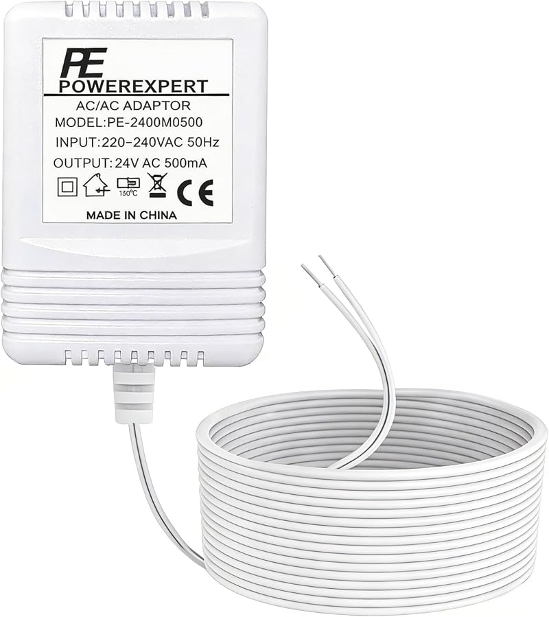 LIANSUM 24V 500mA C Wire Adapter for Smart Thermostats Doorbells Nest Ring