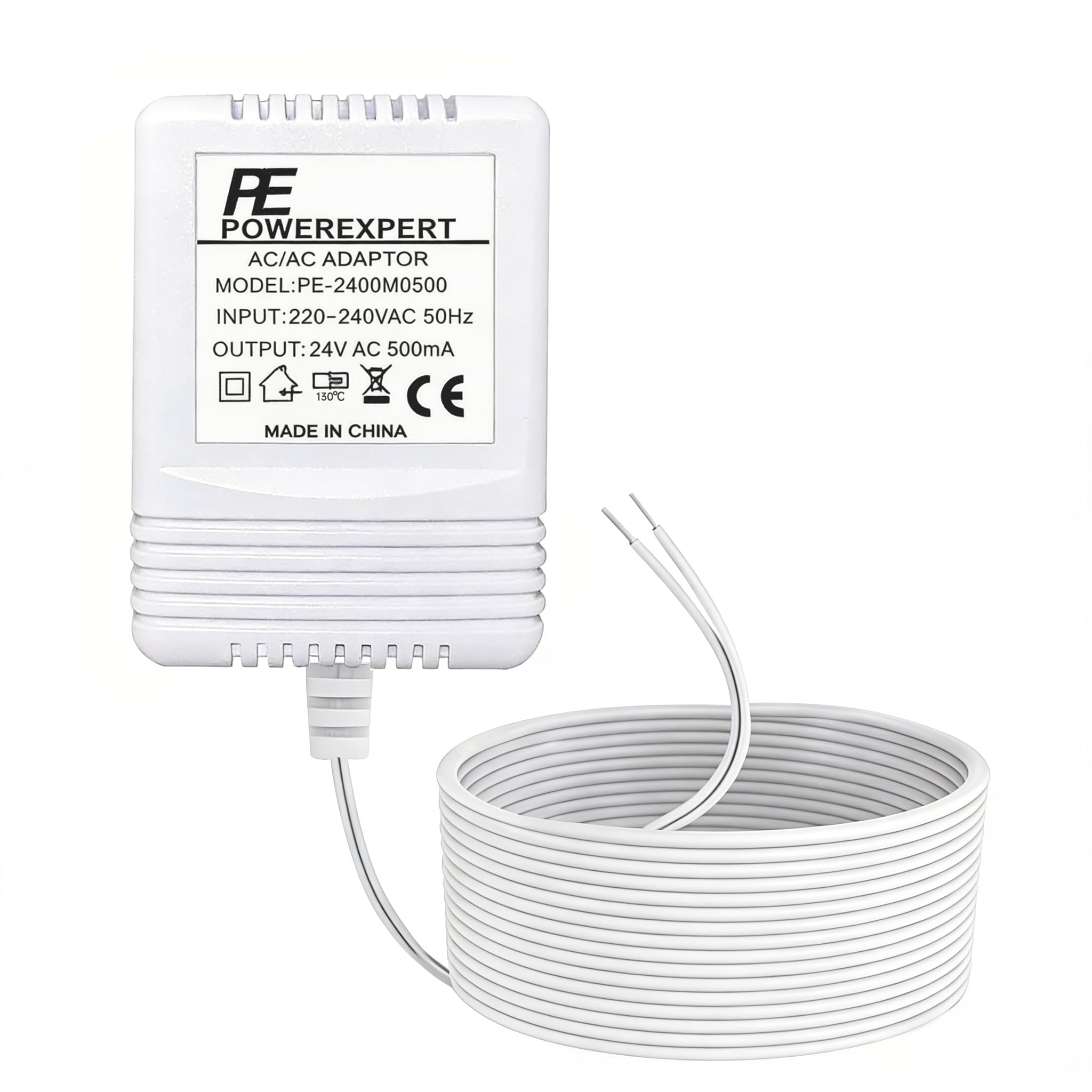 LIANSUM 24V 500mA C Wire Adapter Compatible with Thermostat and Doorbell Transformer, Compatible with Ring Doorbell, Nest, Ecobee, Sensi Smart WiFi Thermostat, Honeywell, Nest Hello,8M (315") Cord