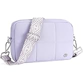 Telena Crossbody Bags for Women Cross Body Purse with Guitar Strap Lightweight Puffer Shoulder Bag for Travel