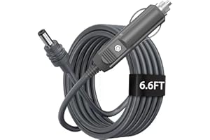 Starlink Mini Power Cable(2M/6.6FT), Starlink Mini Direct to Cigarette 12V-24V Adapter, 6.6FT Starlink Mini Waterproof DC Mal