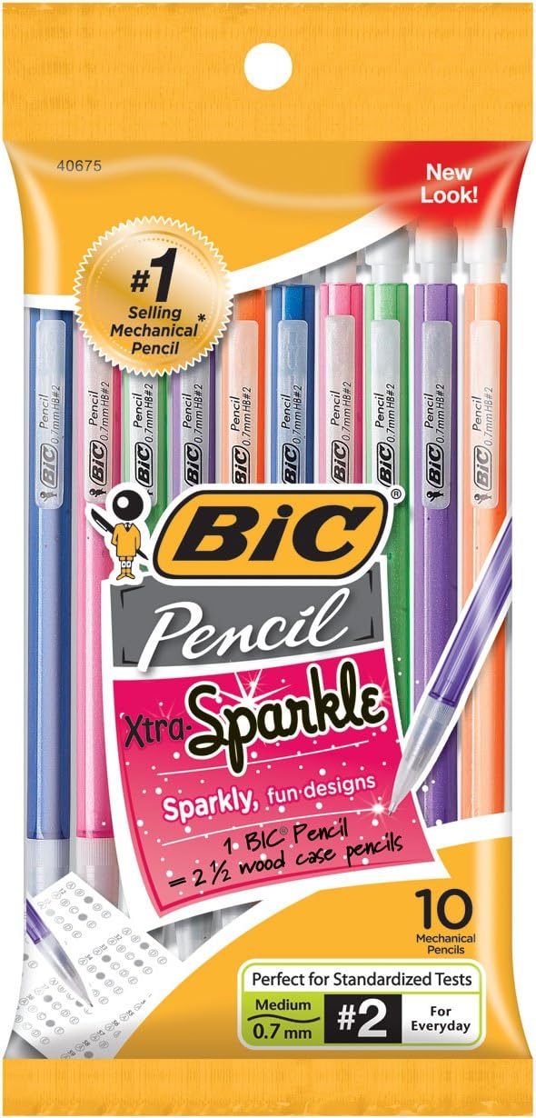 BIC Xtra-Life Mechanical Pencil, 0.7mm, 10 Ct : Lead Pencils : Office Products