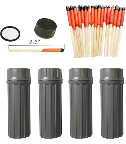 Boîte à Allumettes Étanche Coghlan's – Orange, Avec Silex Au Dos