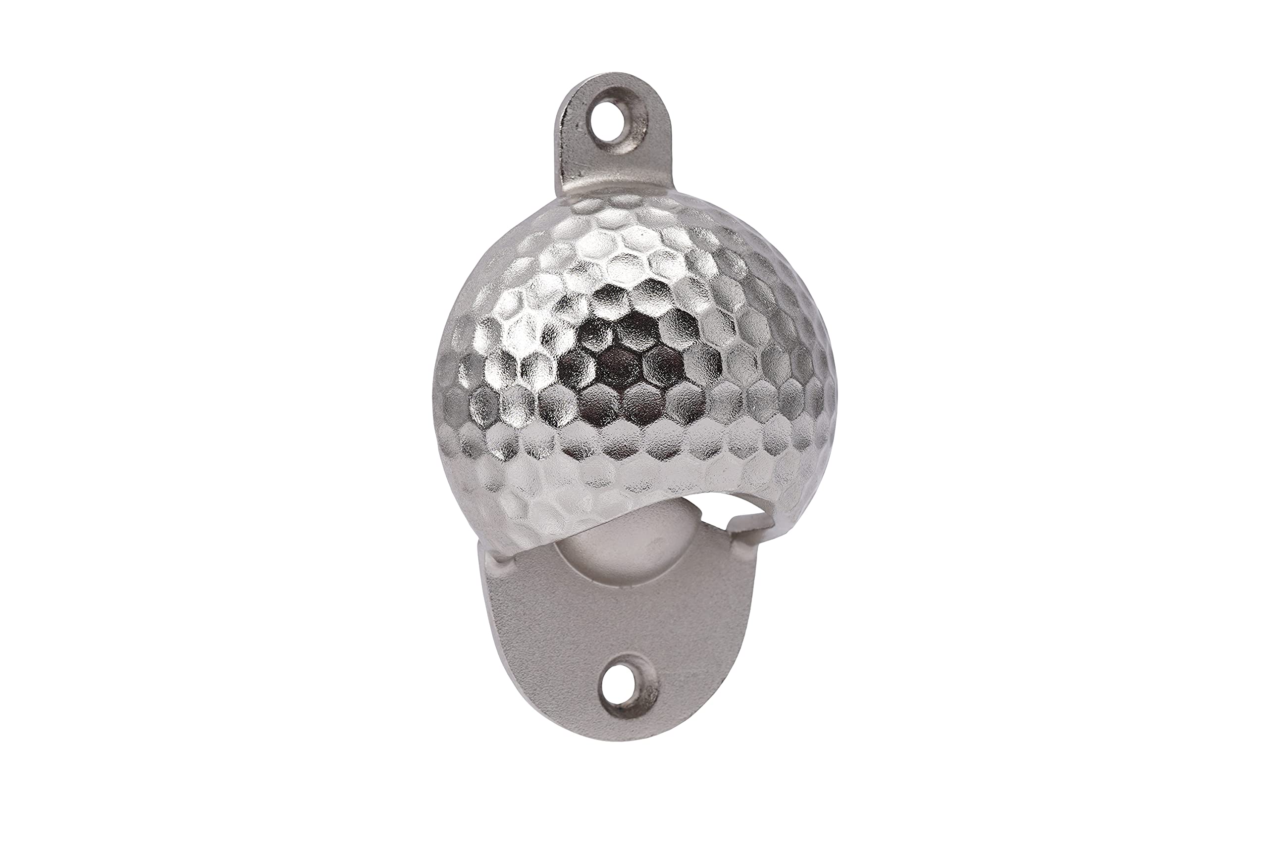 CGB Giftware | Silver Golf Ball Bottle Opener | Wall Mounted | Golfer | Man Cave Bar Accessory | Dapper Chap Range | GB05973