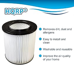 HQRP 2-pack 7" Filter compatible with Dirt Devil