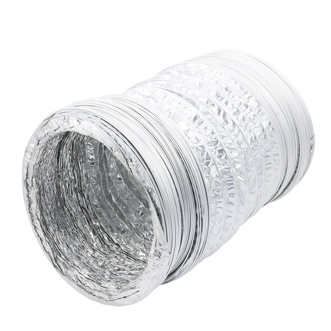 uxcell 12 inch Aluminum Foil Hose Ducting Flexible Pipe Ventilation 4M