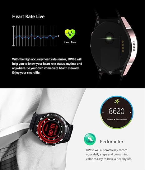 kw88 smartwatch amazon