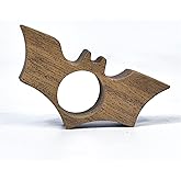 1Pcs Book Page Holder for Readers, Wood Bat Thumb Book Holder for Reading Lovers, Walnut