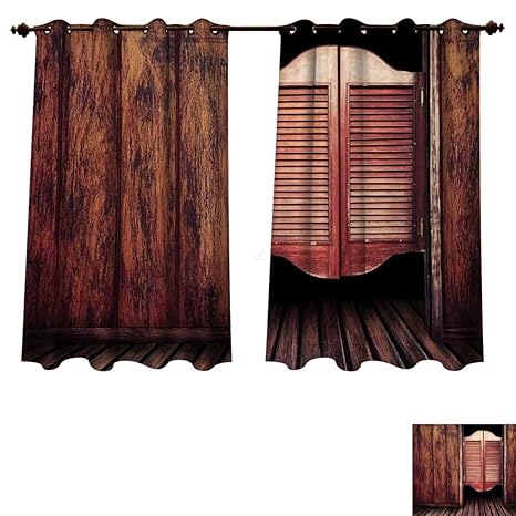 Duschvorhange Rustic Window Treatment Western Decor Swinging Wood