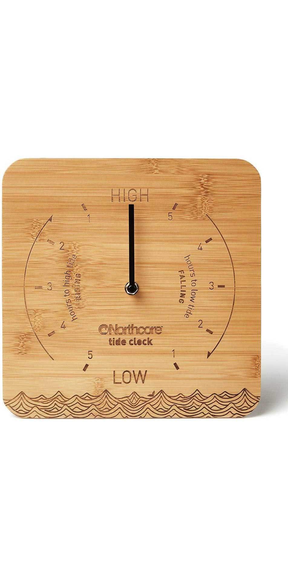 Northcore Surfing and Watersports Accessories - Desk Top Bamboo Tide Clock