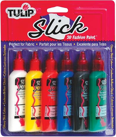 Tulip I Love To Create Dimensional Fabric Paints Slick 1.25oz 6pk