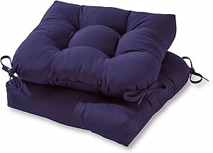 Greendale Home Fashions AZ6800S2-NAVY Midnight Outdoor Dining Seat Cushion (Set of 2)