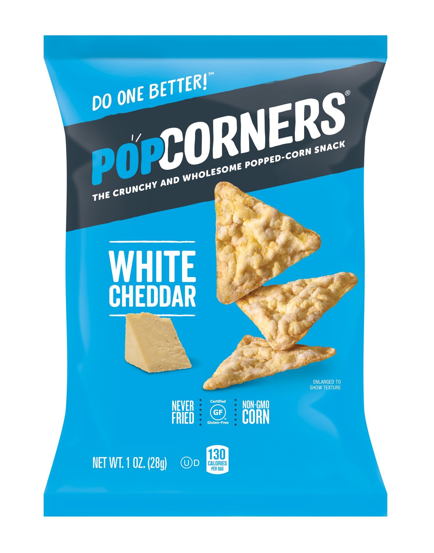 Popcorners White Cheddar Snack Pack Gluten Free Snack (40 Pack, 1