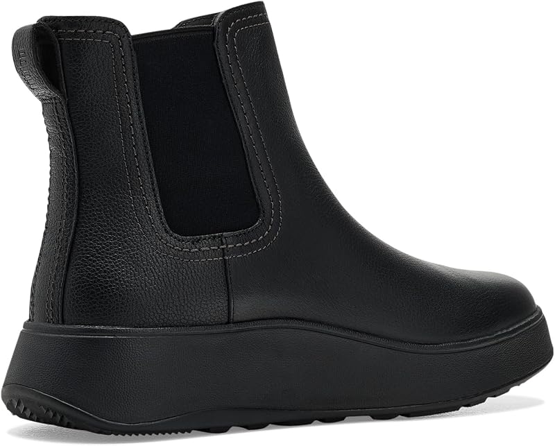 Stivaletti Chelsea da donna in pelle martellata con cuciture F-Mode, Nero, 36 EU — foto 3 di 7
