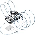 A1FISHER Crab Snare Traps with 6 Loops, 1OZ Galvanized Steel Block, Rectangular Crab Snare for Dungeness, Rock, Blue Crab