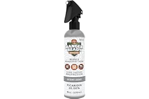 Ranger Ready Repellents Picaridin Insect Repellent Spray with Scent Zero - Mosquito Repellent and Tick Spray (8 oz., Pack of 1)