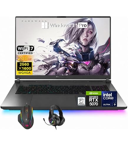 Amazon.com: ASUS ROG Strix G18 Gaming Laptop, AMD Ryzen 9-9955HX