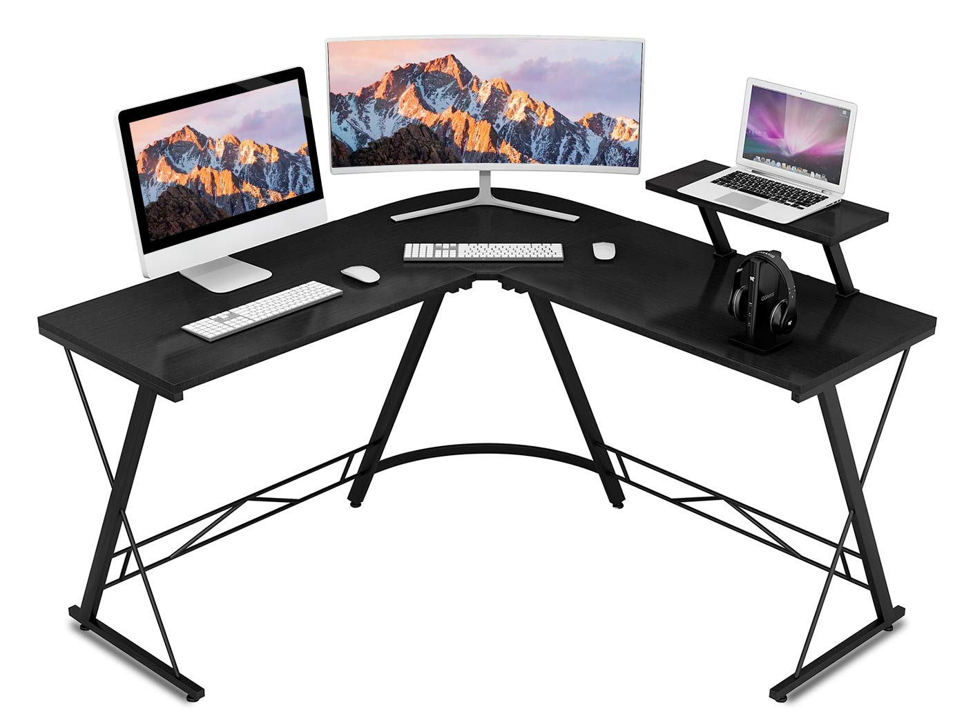 Buy Hanamichi L Shaped Desk Home Office Desk, Gaming Computer Desk with