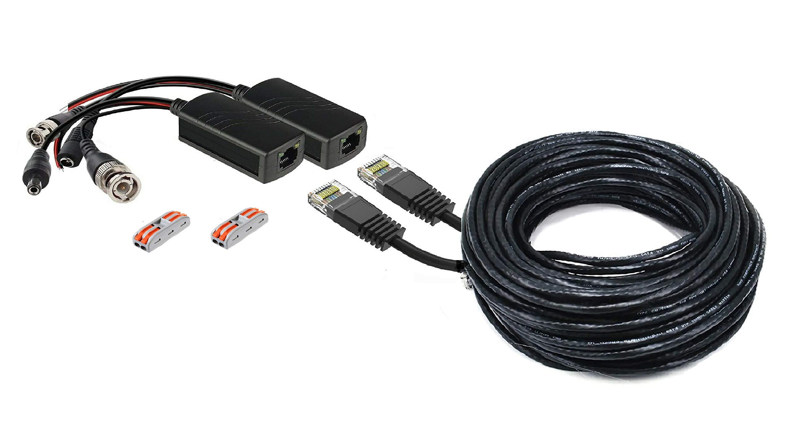 Wennow 100ft Ptz Power Video & Rs485 Control Cable for QSee Zmodo