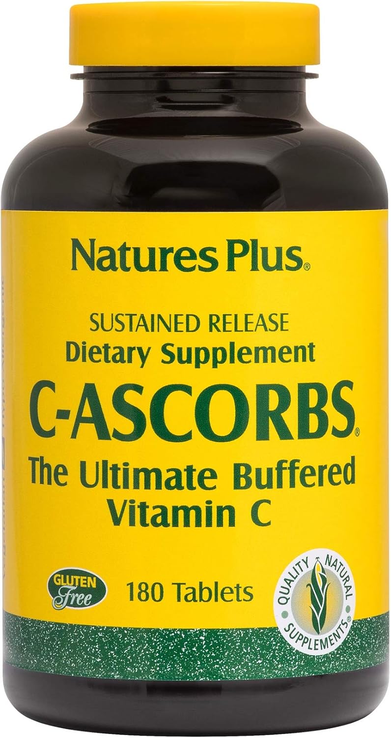 Natures Plus C Ascorbs Vitamin C 1000mg 180 Tabletten S R 379 1g Amazon De Drogerie Korperpflege