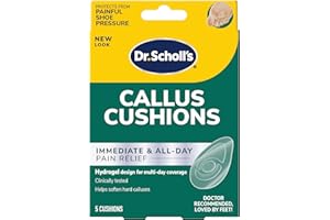Dr. Scholl's CALLUS CUSHION with Duragel Technology, 5ct. Relieves Callus Pressure and Provides Cushioning Protection against