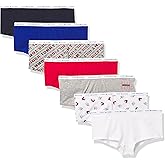 Tommy Hilfiger Women's Classic Cotton-soft Logoband Boyshort Panty Underwear, 7-pack