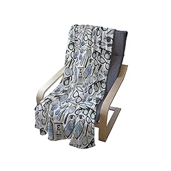 Ambesonne Eye Chart Throw Blanket, Scattered