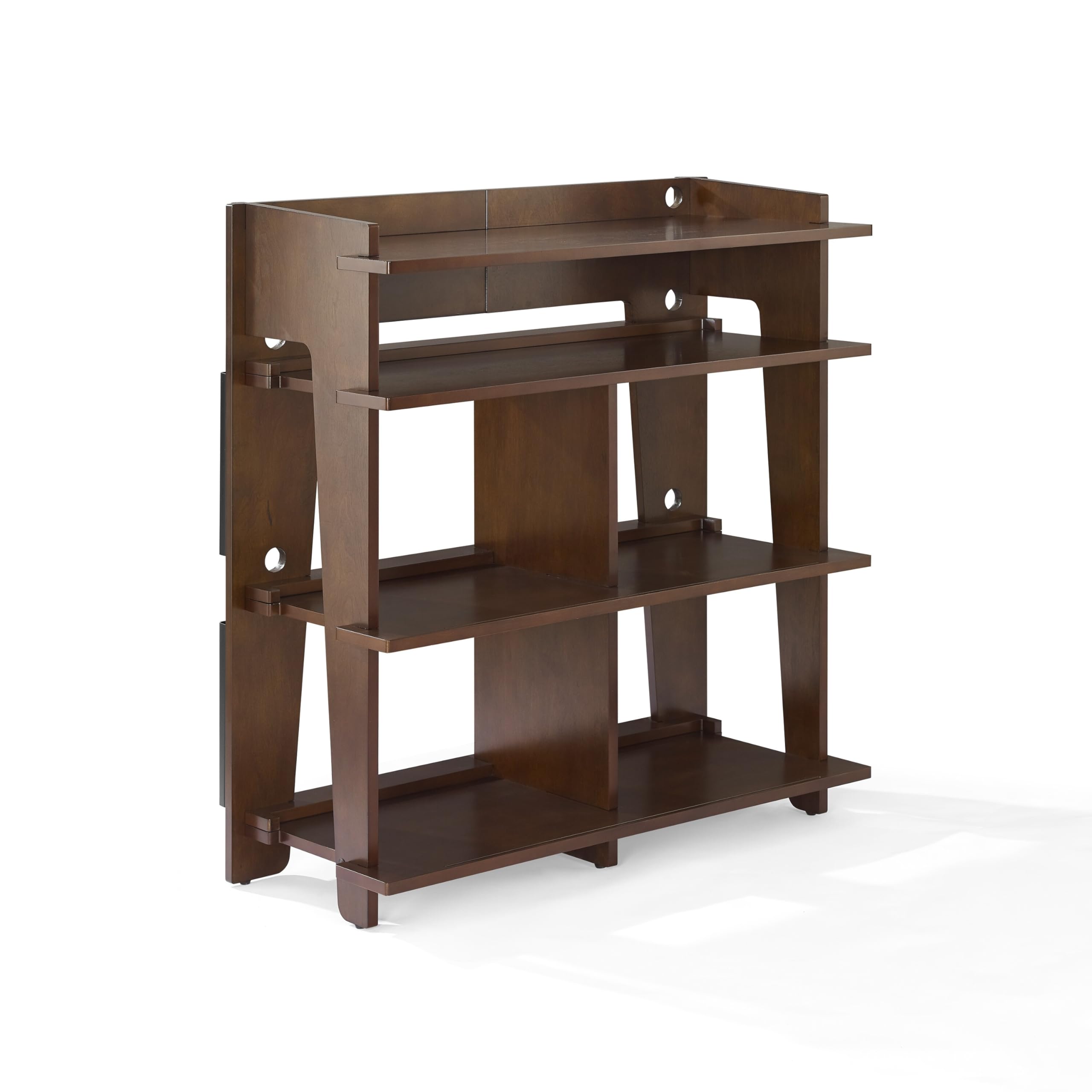 Photo 1 of Crosley Furniture Soho Media Console, Record Player Stand with Vinyl Storage, Modern Home Organizer, Mahogany