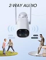 GNCC GT1Pro 2K Outdoor Security Camera WiFi 2.4GHz IP65 AI Siren view 3