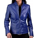 Creationleathercraft Womens Lambskin Leather Jacket Bomber Motorcycle Biker Real Leather Jacket's for Women