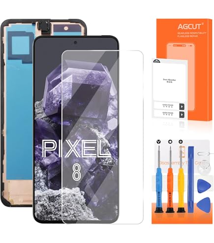 Genuine Google Pixel 8 OLED Screen & LCD Digitiser - Grade A/B - Includes Fingerprint ID