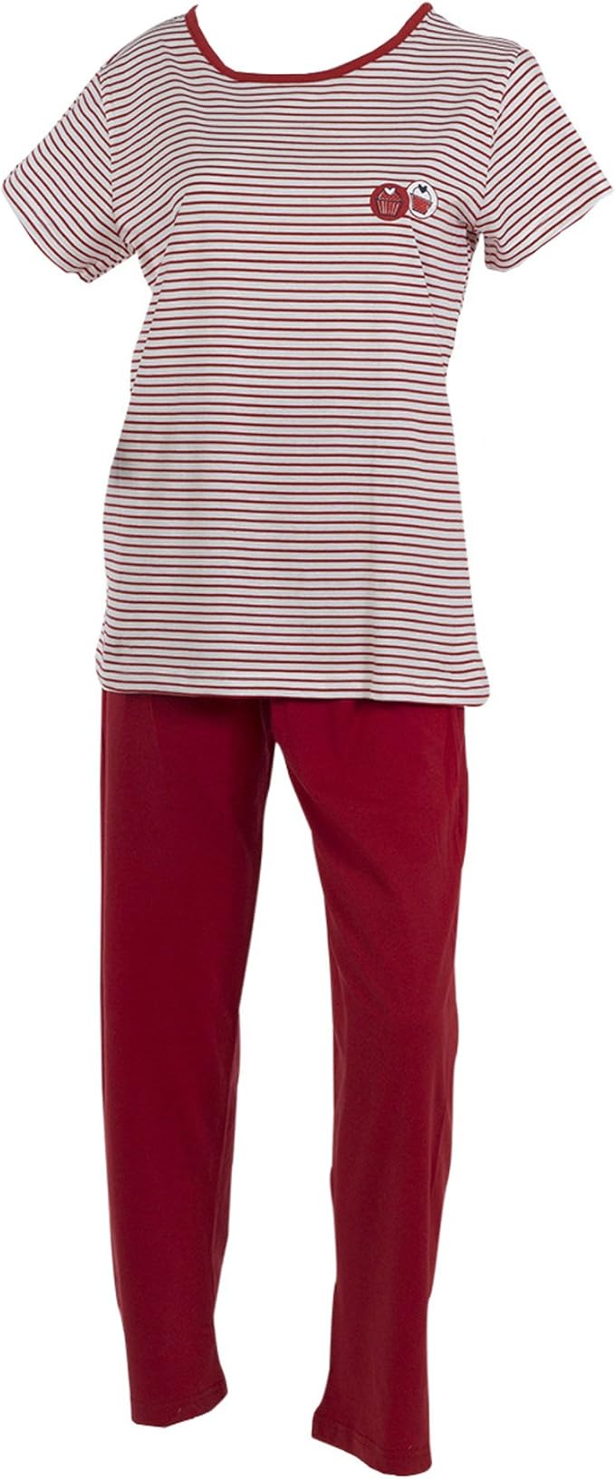 ladies navy striped trousers