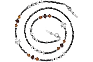 GINTEI Eyeglasses Chain for Women Glasses Chain Beaded Eyeglasses Strap