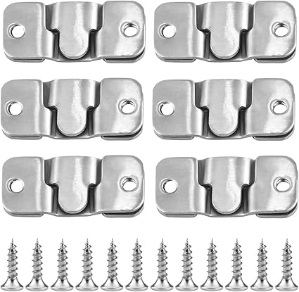 8 Stück Bilderaufhänger Edelstahl - Unsichtbare Halterung Für Rahmen & Spiegel