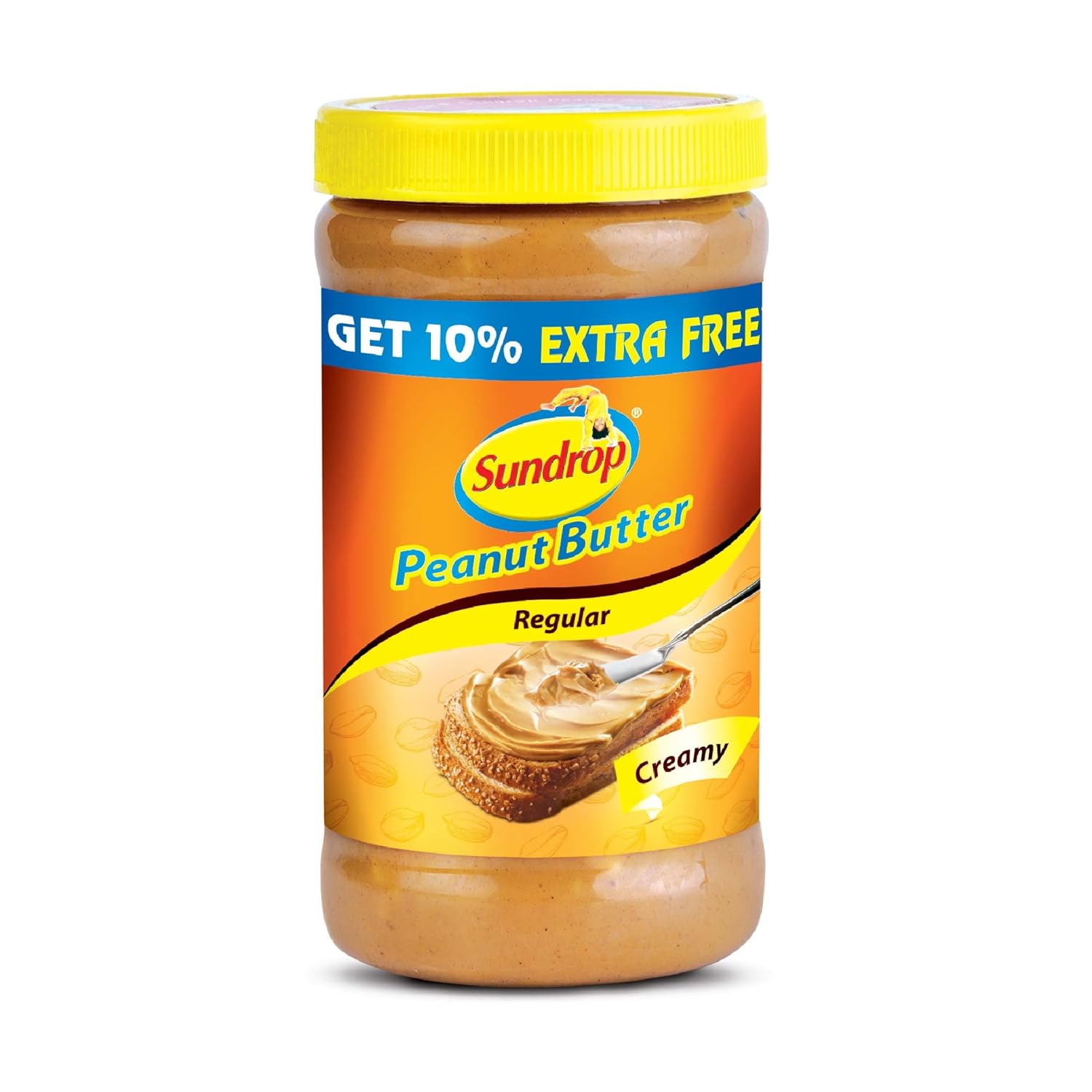 Sundrop Peanut Butter, Creamy, 462g with Free Peanut Butter, 46g