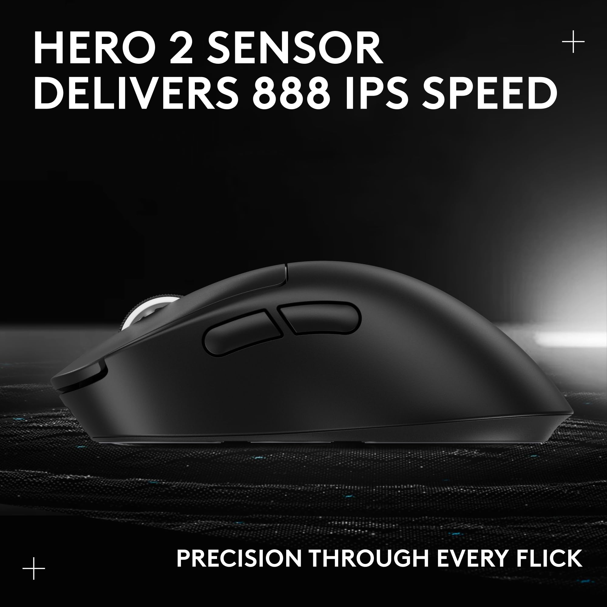 Logitech G PRO X Superlight 2 DEX Wireless Gaming Mouse, 60g pro-Grade Right-Handed Mouse with 5 programmable Buttons, USB-C Charging, 44k DPI Sensor, up to 8 kHz Polling for PC/Mac - Black