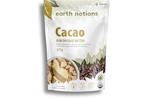 Earth Notions Organic Cacao Butter | Raw | Non GMO | Preservative-free | Chocolate - Bake | 227g