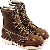 Thorogood Emperor Toe 8” Composite Toe Boots for Men - Premium Leather Boots with Wide Toe Box and Slip-Resistant MAXWear 90 Outsoles with Heels, EH Resistance