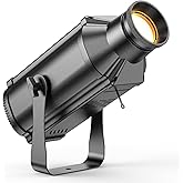 Fancybling LEKO Profile Stage Spotlights, 100W Cool &amp; Warm White COB Lights,3200K-5600K, Zoom Control &amp; DMX512 Par Ellipsidal Lights, 6CH Manual Focus LED Spotlights for Show Stage Event, 1 Pack