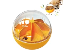 Monotre Dog Treat Ball, Dog Food Puzzle Slow Feeder Interactive Squeaky Mental Stimulation Toys, Dog& Cat Treat Dispenser Puzzle Toys Active Rolling Balls for Medium/Large Dog Breeds