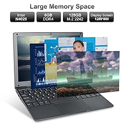 HBESTORE Mini Laptop,10.1Inch 8GB RAM 128GB SSD,IPS