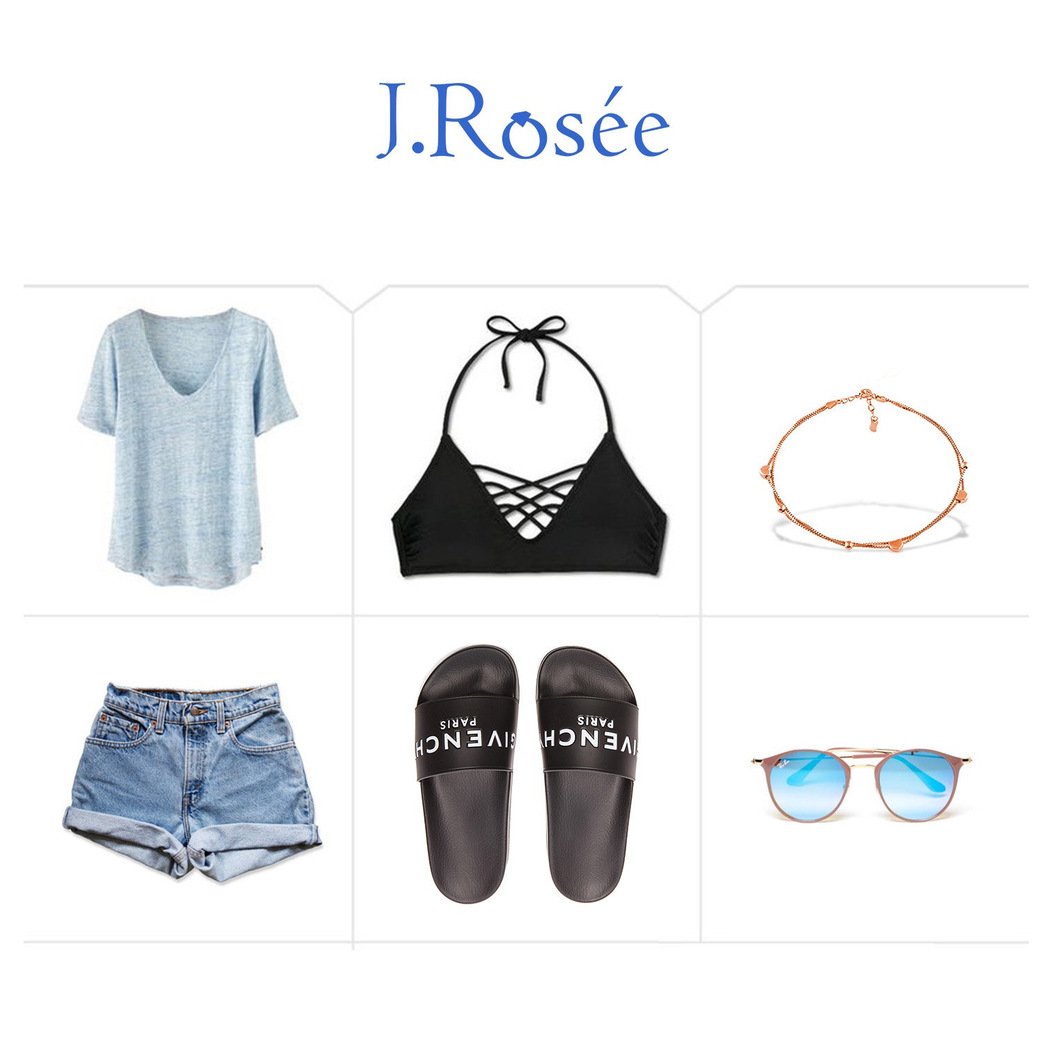 ♛J.Rosée♛ Bracelet/Anklet 18K Rose Gold Plated 3A Silver with Extender 21cm+3cm(0.82in+0.12in) for Women