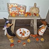 Gisela Graham Small Wooden Rustic Decorative Bench view 2