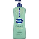 Vaseline Soothing Hydration Body Lotion Soothing Hydration for Dry Skin with Ultra-Hydrating Lipids + 1% Aloe Vera Extract to Refresh Dehydrated Skin 20.3 Fl oz