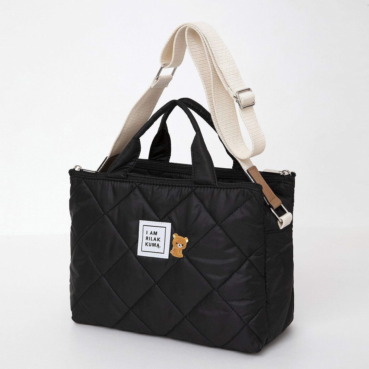 リラックマ 3つ口収納 2WAYキルティングバッグBOOK 雑誌付録　ムック本付録