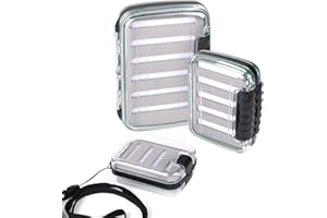 Maxcatch Waterproof Fly Fishing Tackle Box Two-Sided Clear Lid Fly Box